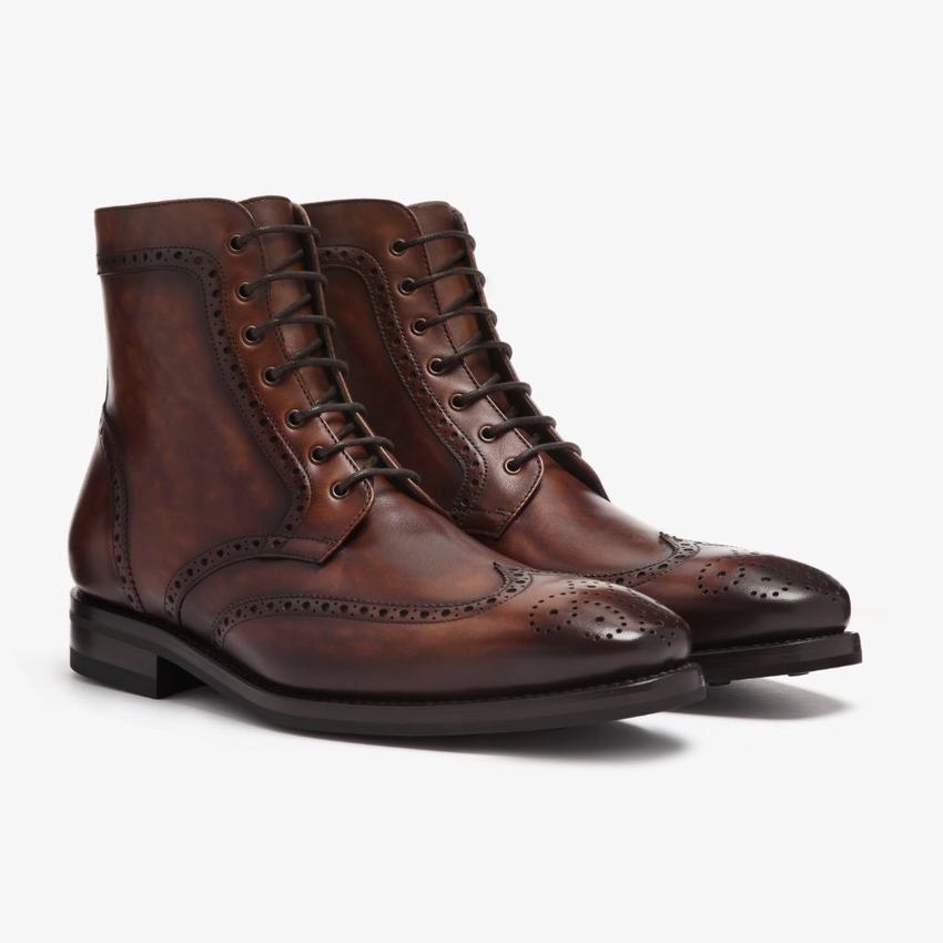 Thursday Boots Wingtip Veterlaarzen Heren - Laarzen Zwart Koffie (1562340-HZ)